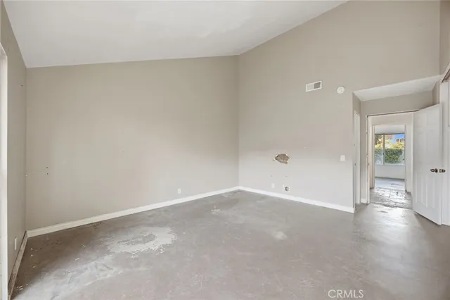 a view of an empty room