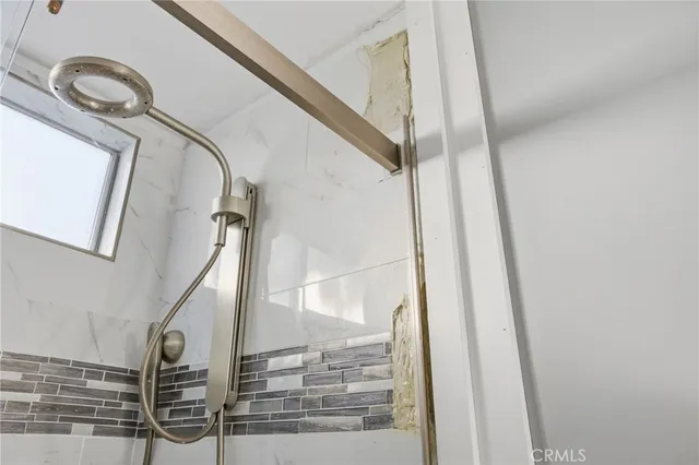 a view of a garage with furniture