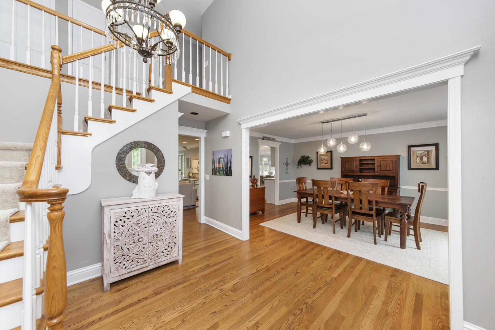 N440 Peter Road Winfield, IL 60190 - Photo 5 of 34 a view of a dining room with furniture window and wooden floor