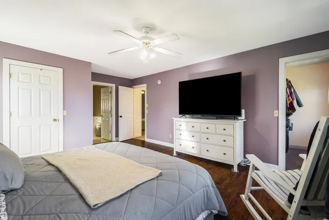 a view of a closet with storage