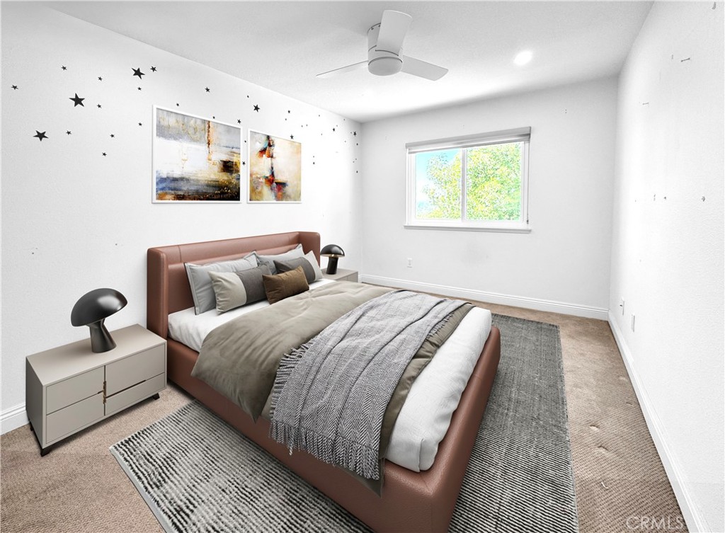 16073 Crestline Drive La Mirada, CA 90638 - Photo 15 of 75 a bedroom with bed and window
