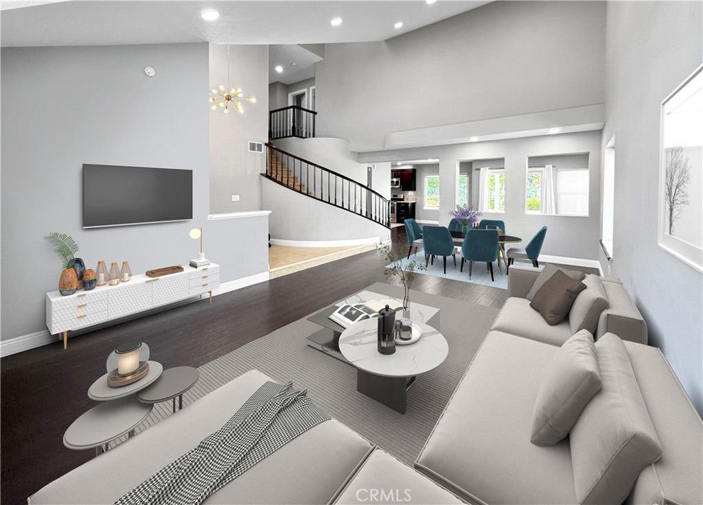 16073 Crestline Drive La Mirada, CA 90638 - Photo 4 of 75 a living room with furniture and a flat screen tv