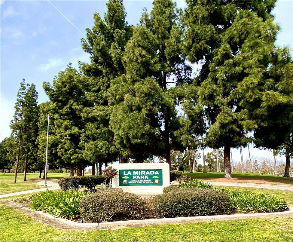 16073 Crestline Drive La Mirada, CA 90638 - Photo 57 of 75 a view of a park with large trees