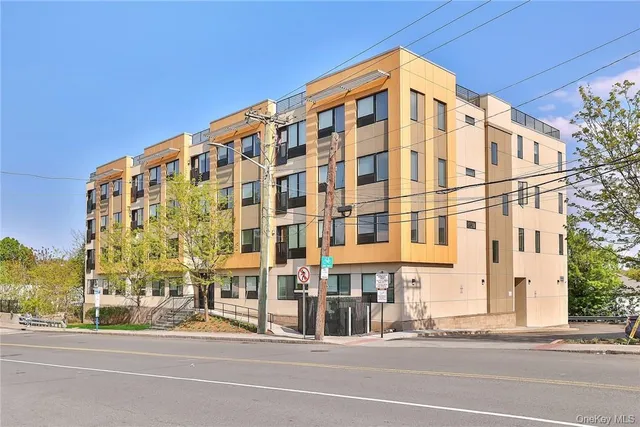 a front view of a building