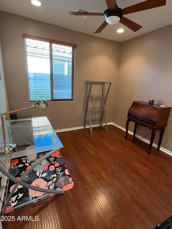 a room with furniture and a window