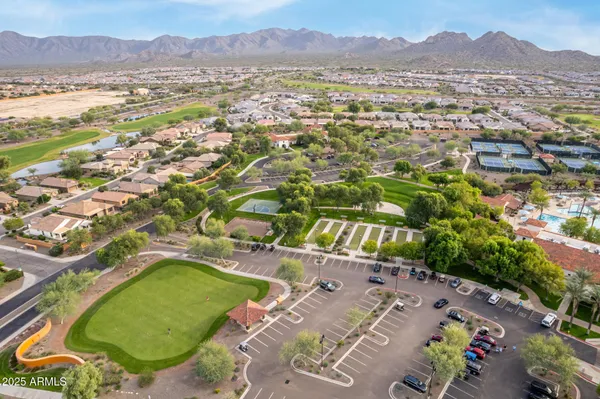 a view of city and mountain