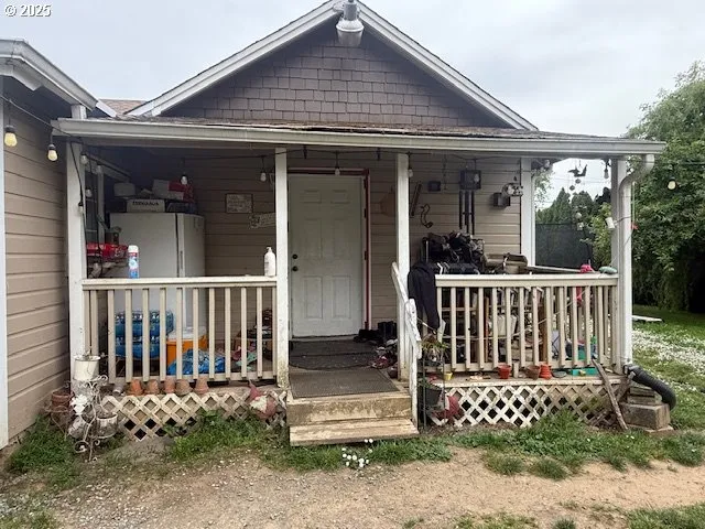 front view of a house with a small yard