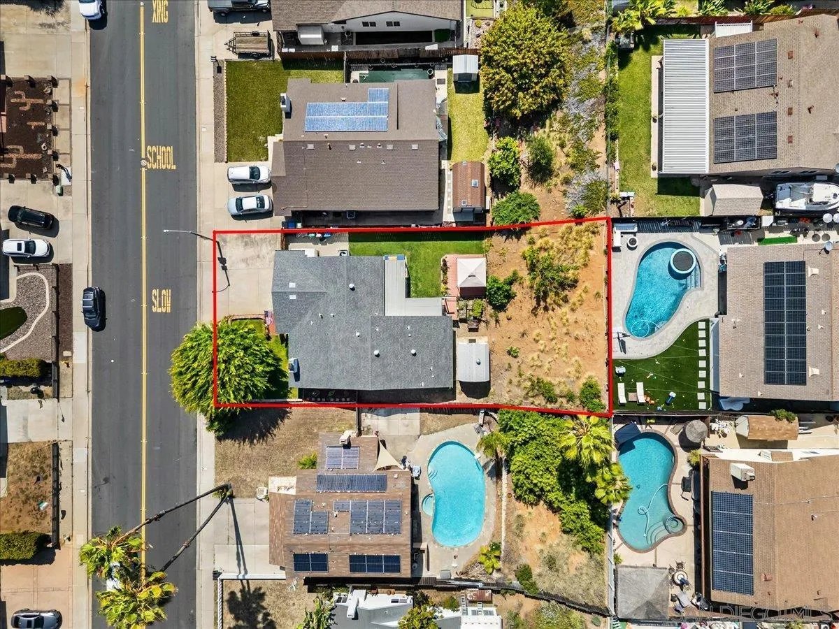10738 2nd Street Santee, CA 92071 - Photo 48 of 52 an aerial view of houses with outdoor space