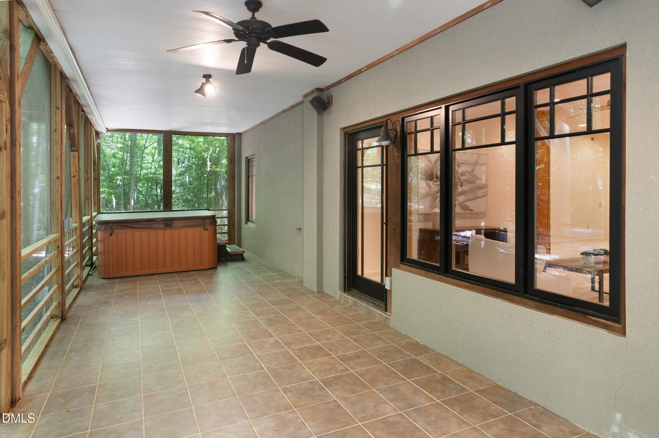 260 Bc Way Rougemont, NC 27572 - Photo 59 of 76 a view of an empty room with a window and a ceiling fan