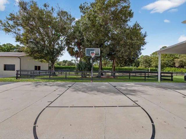 a view of a basketball court