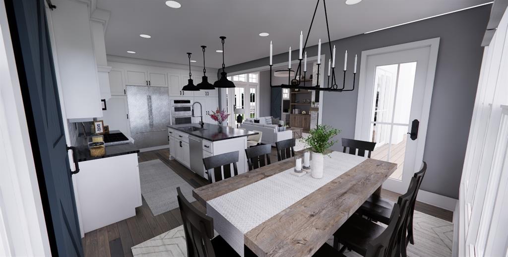 Tbd Tbd Tbd Spring Dripping Springs, TX 78620 - Photo 14 of 27 a view of a dining room with furniture window and wooden floor