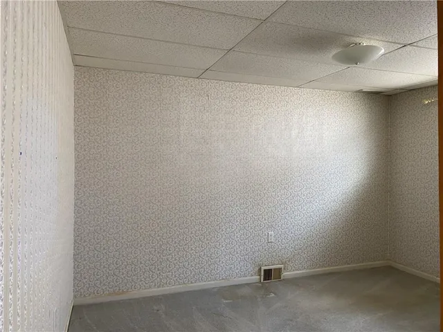 a view of an empty room