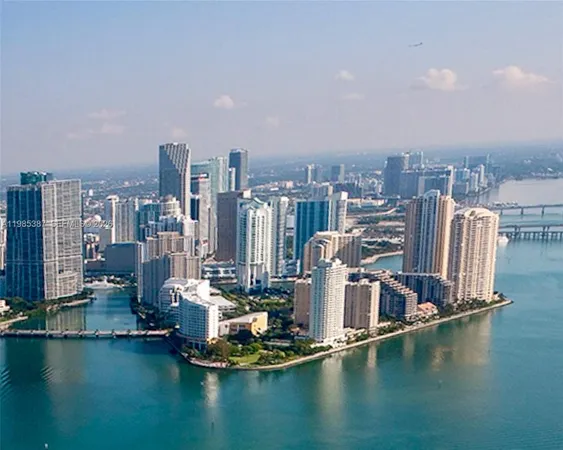 a view of a city with tall buildings