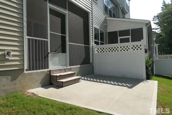 a backyard of a house