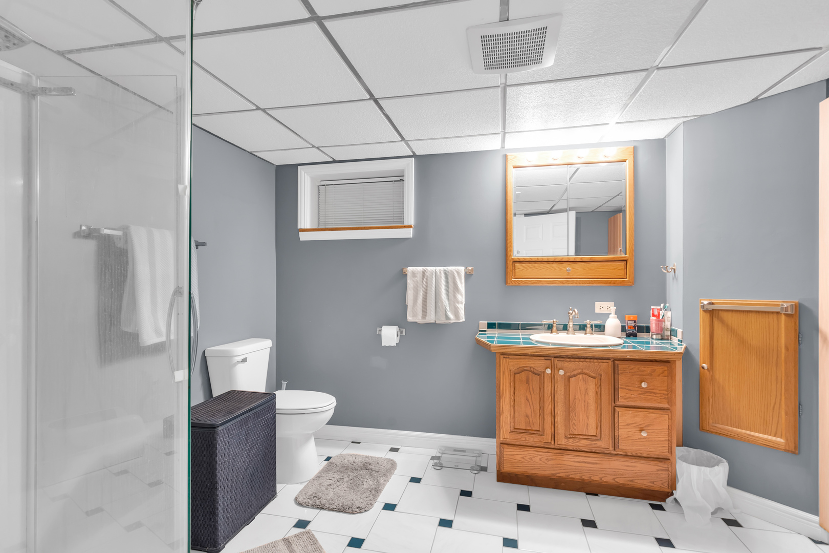 6528 Ridge Drive Chicago Ridge, IL 60415 - Photo 25 of 33 a bathroom with a sink a toilet and shower