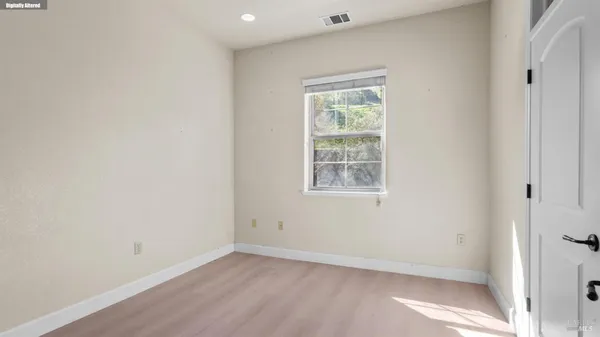 a bathroom with a shower curtain