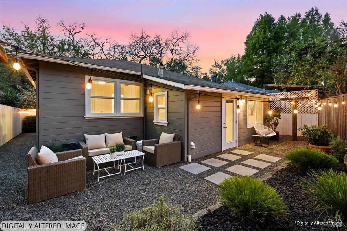 250 Butterfield Road San Anselmo, CA 94960 - Photo 24 of 28 a view of a patio with couches chairs and potted plants