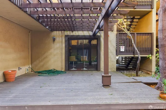 a view of a street from a balcony