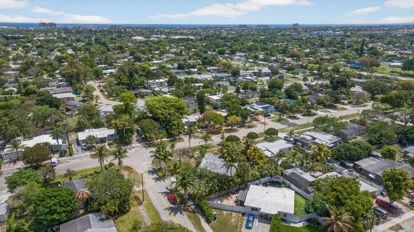 a view of city and mountain
