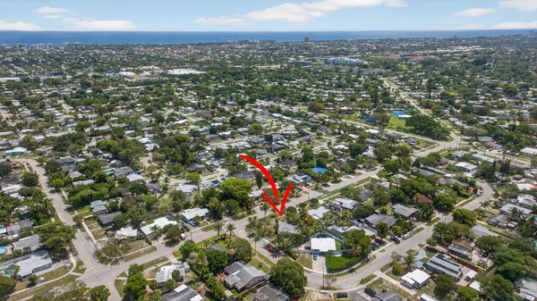 a view of city and mountain