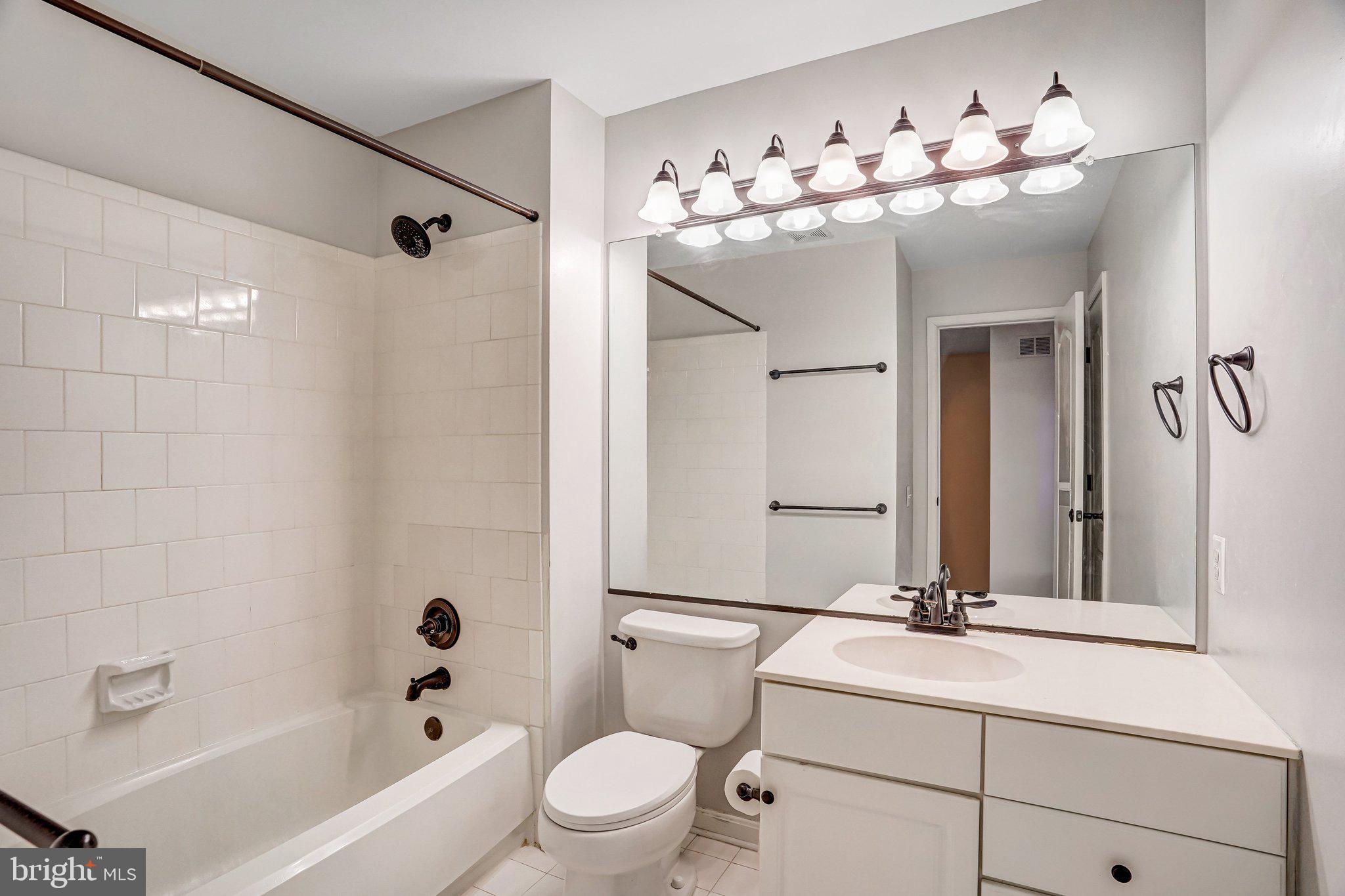 20927 Trinity Square Sterling, VA 20165 - Photo 32 of 47 a bathroom with a sink a toilet and shower a mirror
