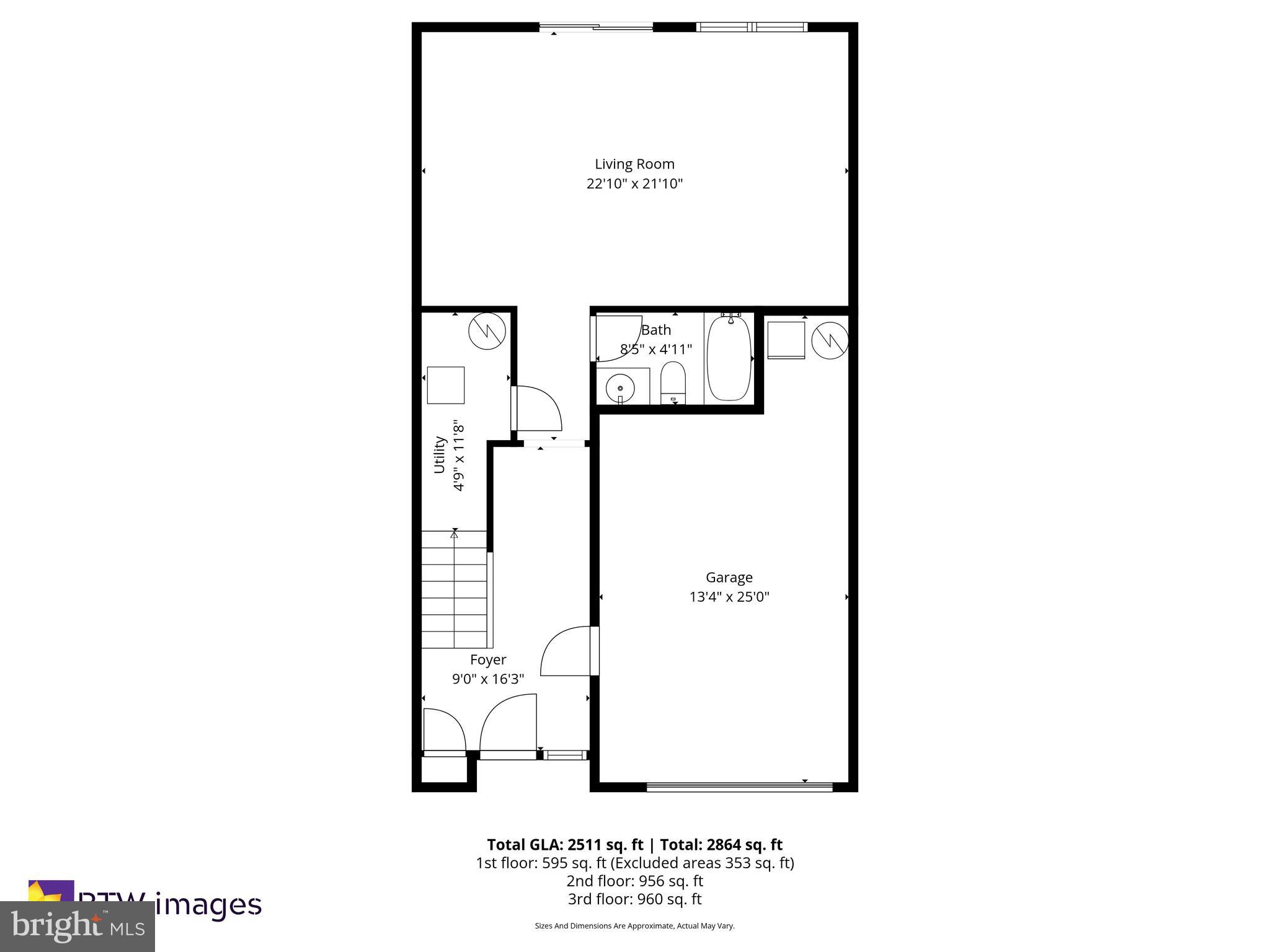 20927 Trinity Square Sterling, VA 20165 - Photo 41 of 47 a picture of a wall with a white wall and a painting