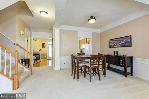 a view of a livingroom with furniture and windows