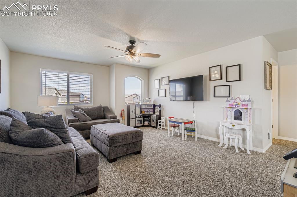 11329 Avena Road Peyton, CO 80831 - Photo 21 of 42 a living room with furniture and a flat screen tv