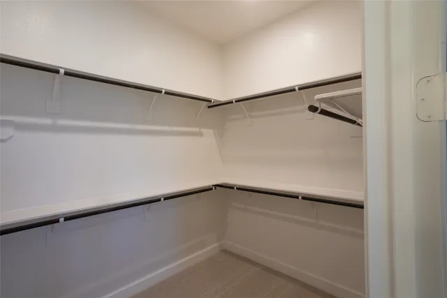 a close view of closet