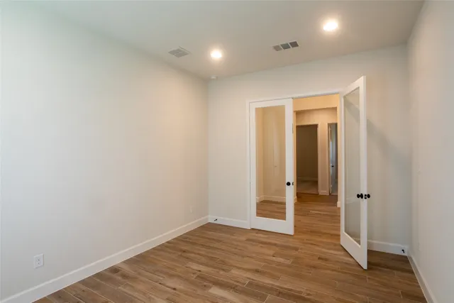 a view of an empty room