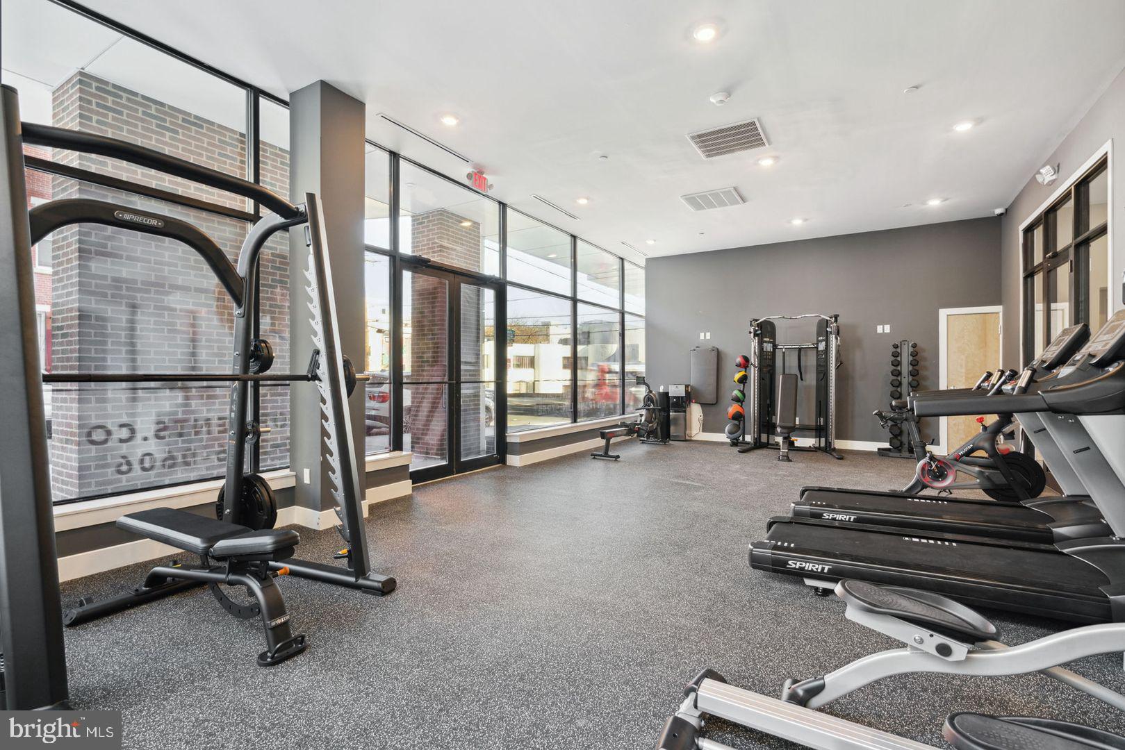 720 West Thompson Street, Unit 1B208 Philadelphia, PA 19122 - Photo 20 of 32 a view of a room with gym equipment