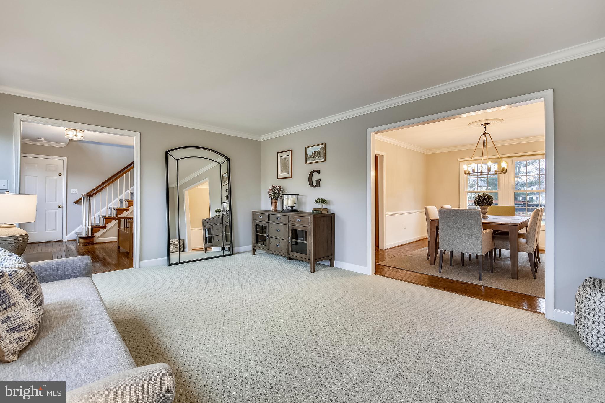 17024 Spates Hill Road Poolesville, MD 20837 - Photo 20 of 83 Formal Living Room looking into the Dining Room