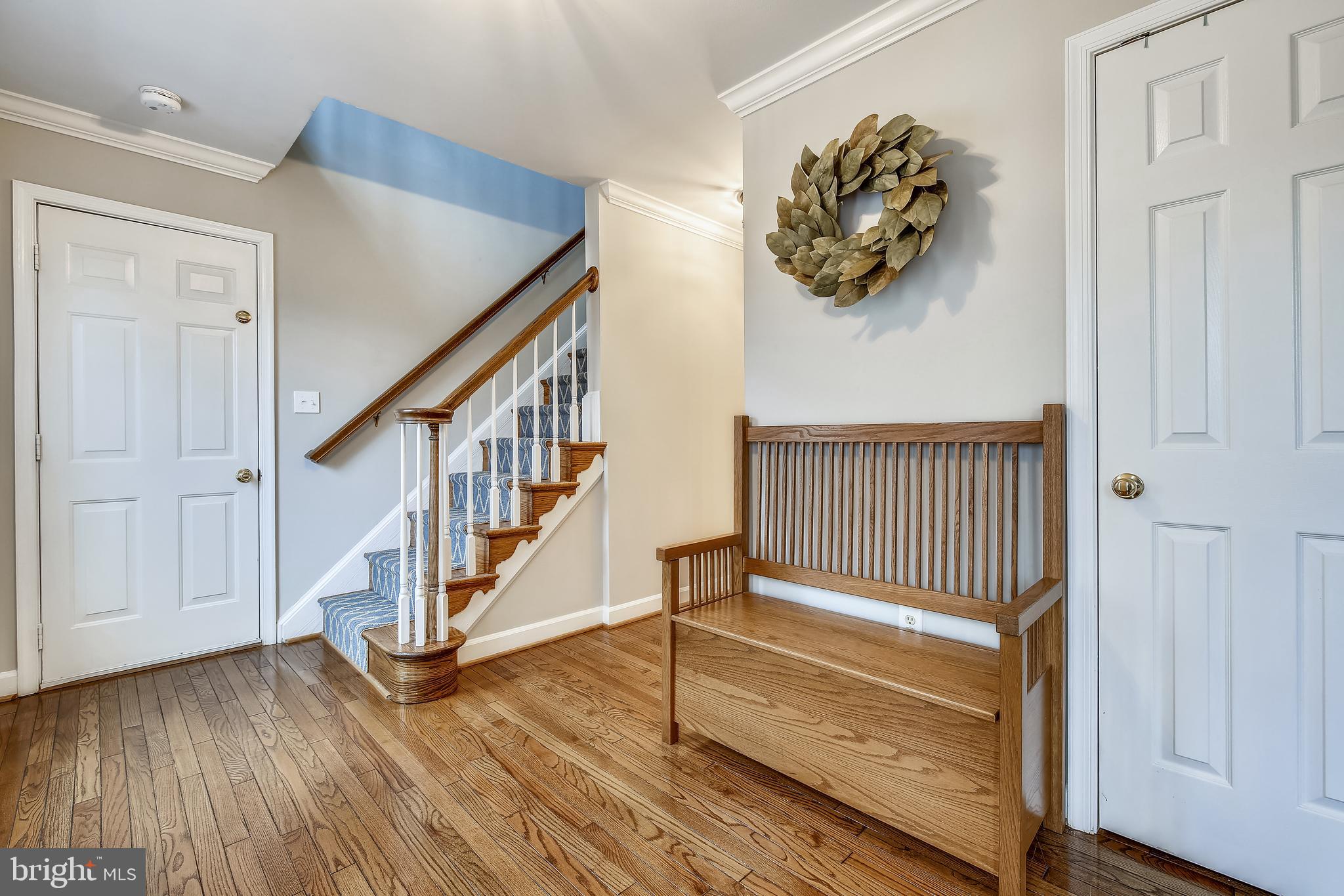 17024 Spates Hill Road Poolesville, MD 20837 - Photo 4 of 83 Gracious Entry Foyer with Hardwoods