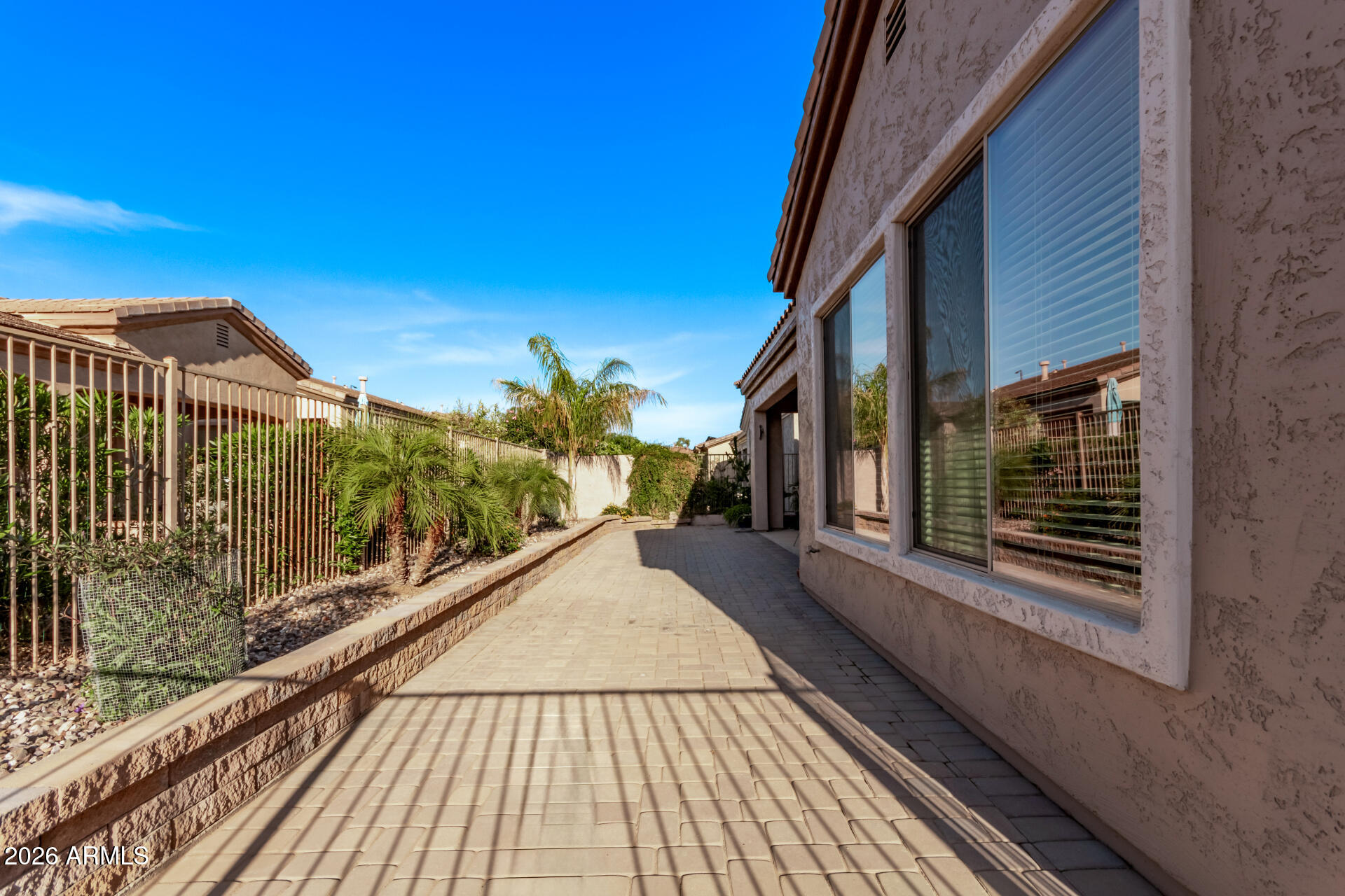 4120 East Jude Lane Gilbert, AZ 85298 - Photo 26 of 61 a view of a balcony with wooden floor and fence