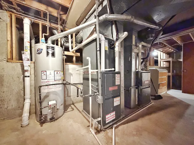 a view of a storage room