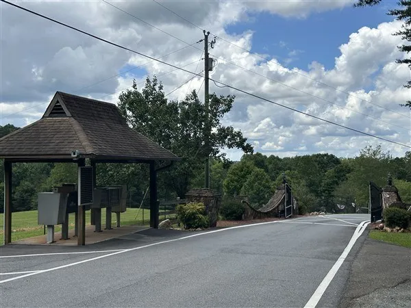 a house view with a garden space