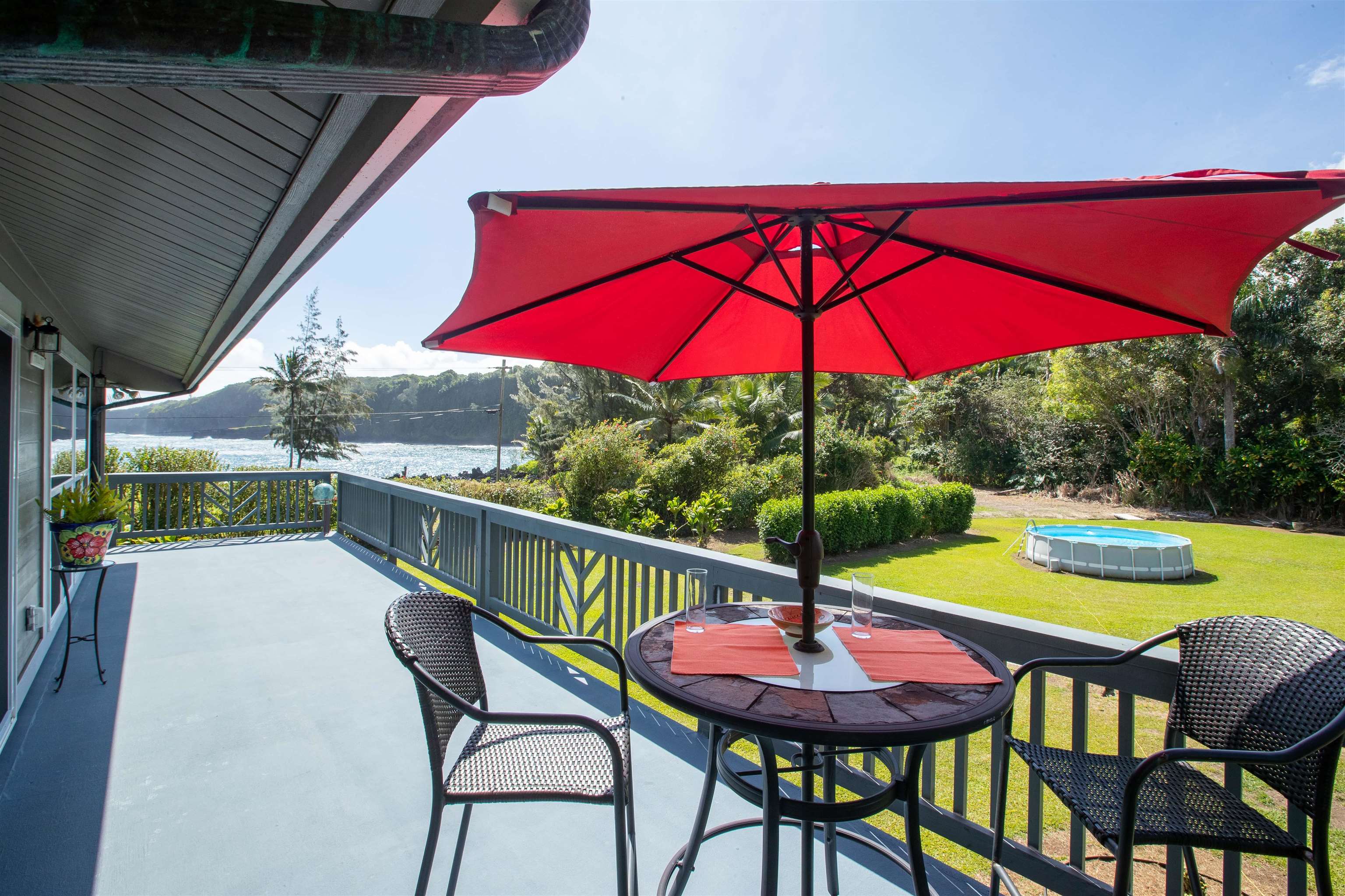 900 Keanae Road Hana, HI 96713 - Photo 6 of 30 Overlooking the yard and the bay