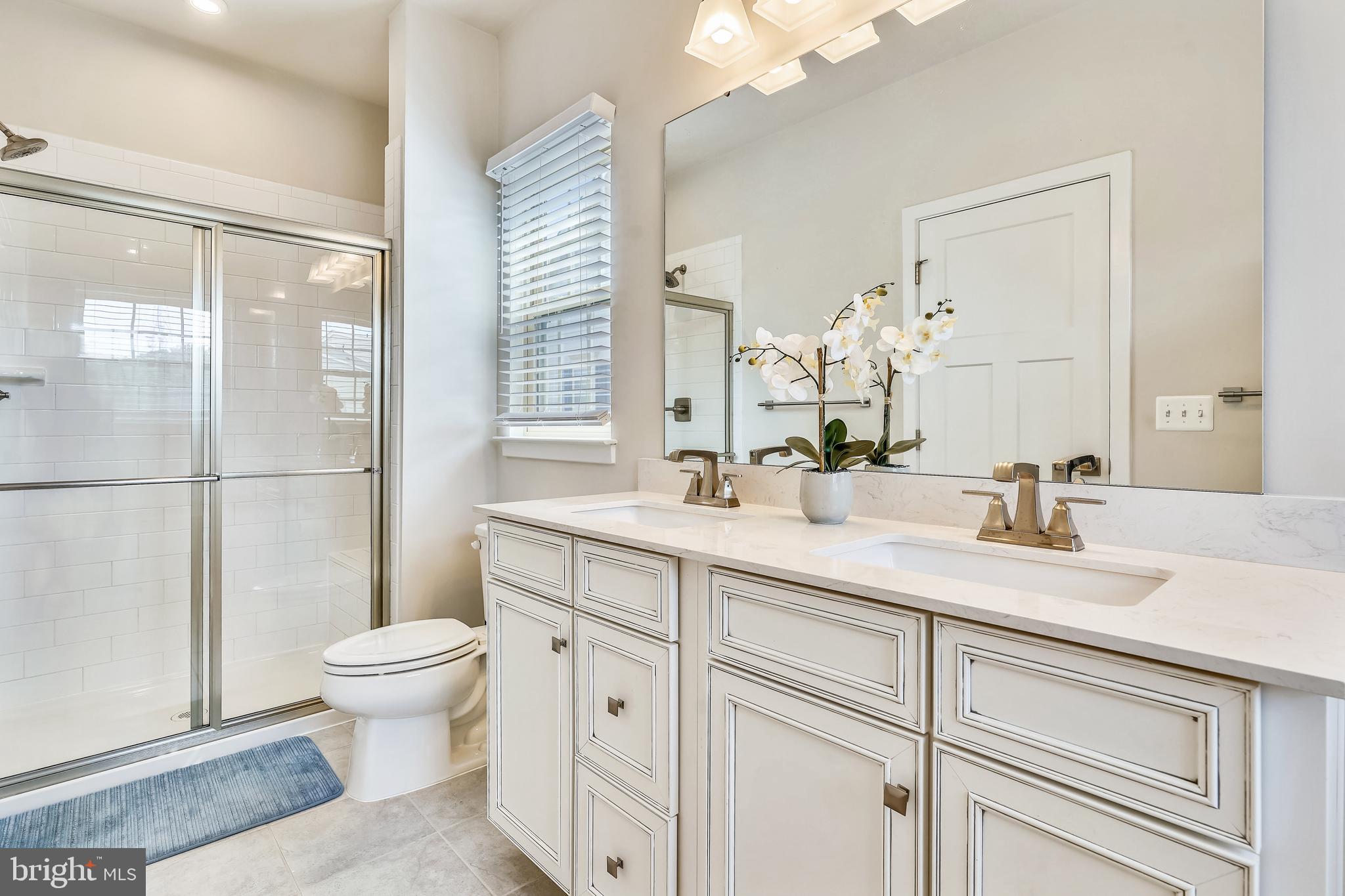 18101 Red Cedar Road Dumfries, VA 22026 - Photo 15 of 49 PRIMARY BATH W/SEPERATE SHOER, DESIGNER TILE