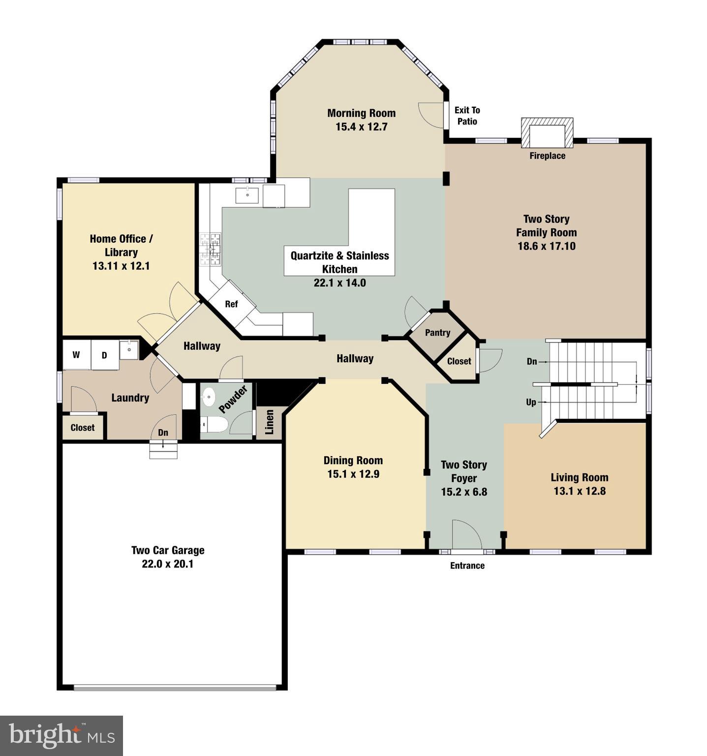 47321 Ox Bow Circle Sterling, VA 20165 - Photo 83 of 85 Main Level Floorplan