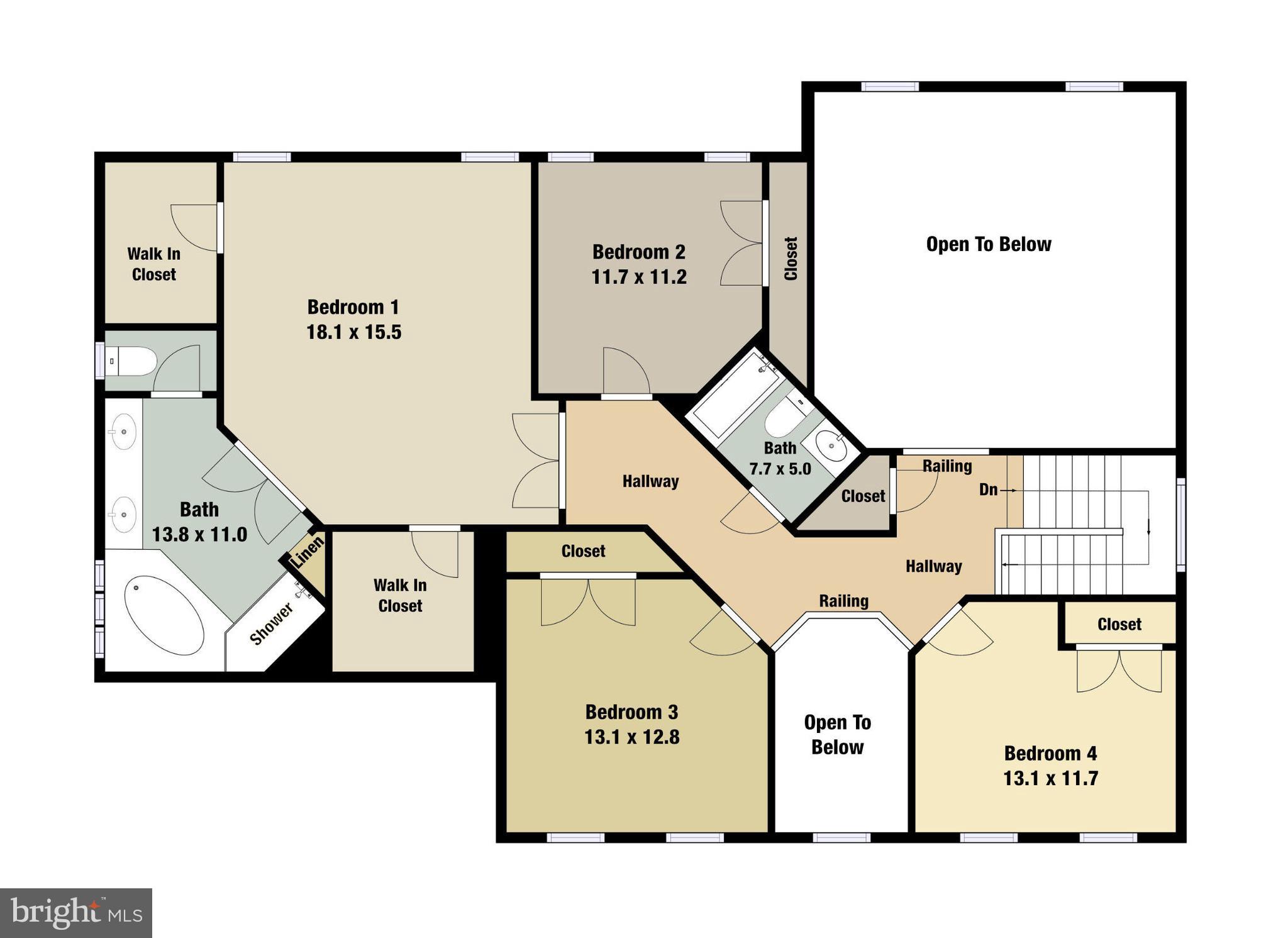 47321 Ox Bow Circle Sterling, VA 20165 - Photo 84 of 85 Upper Level Floorplan
