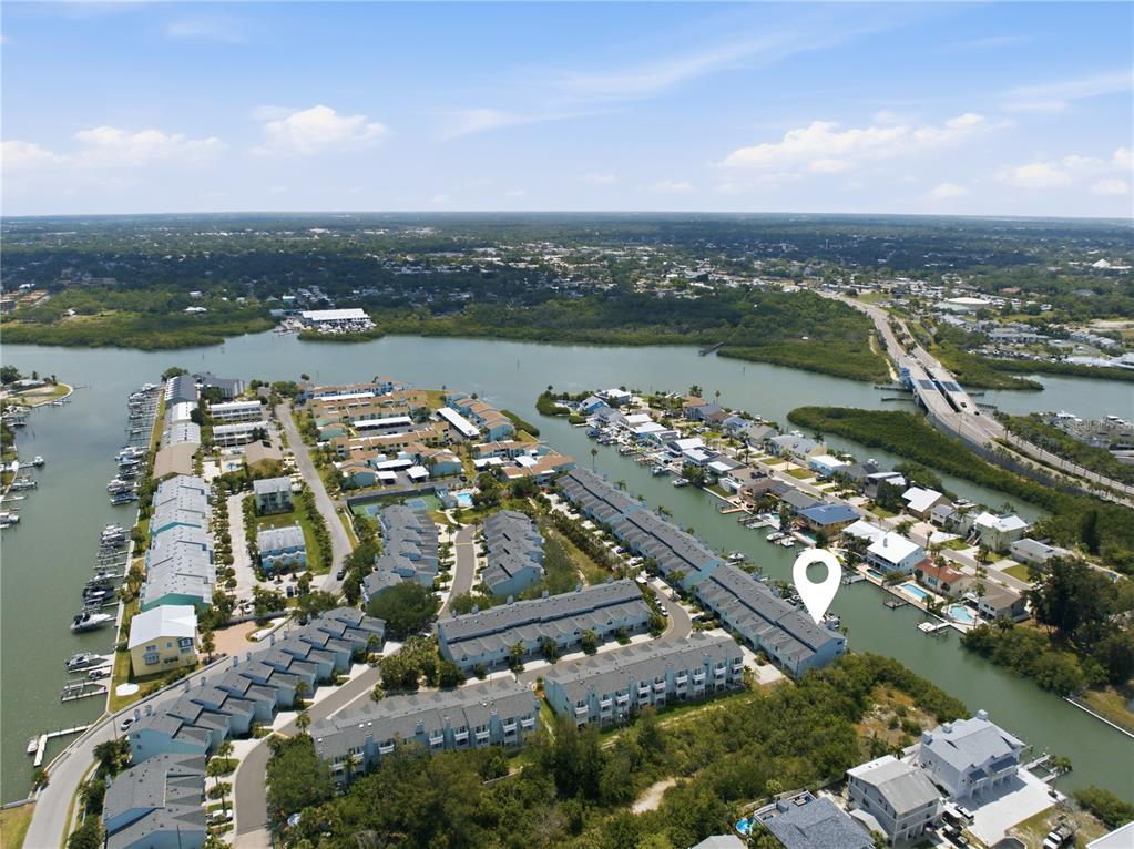 643 Garland Circle Indian Rocks Beach, FL 33785 - Photo 74 of 81 an aerial view of a city with ocean view