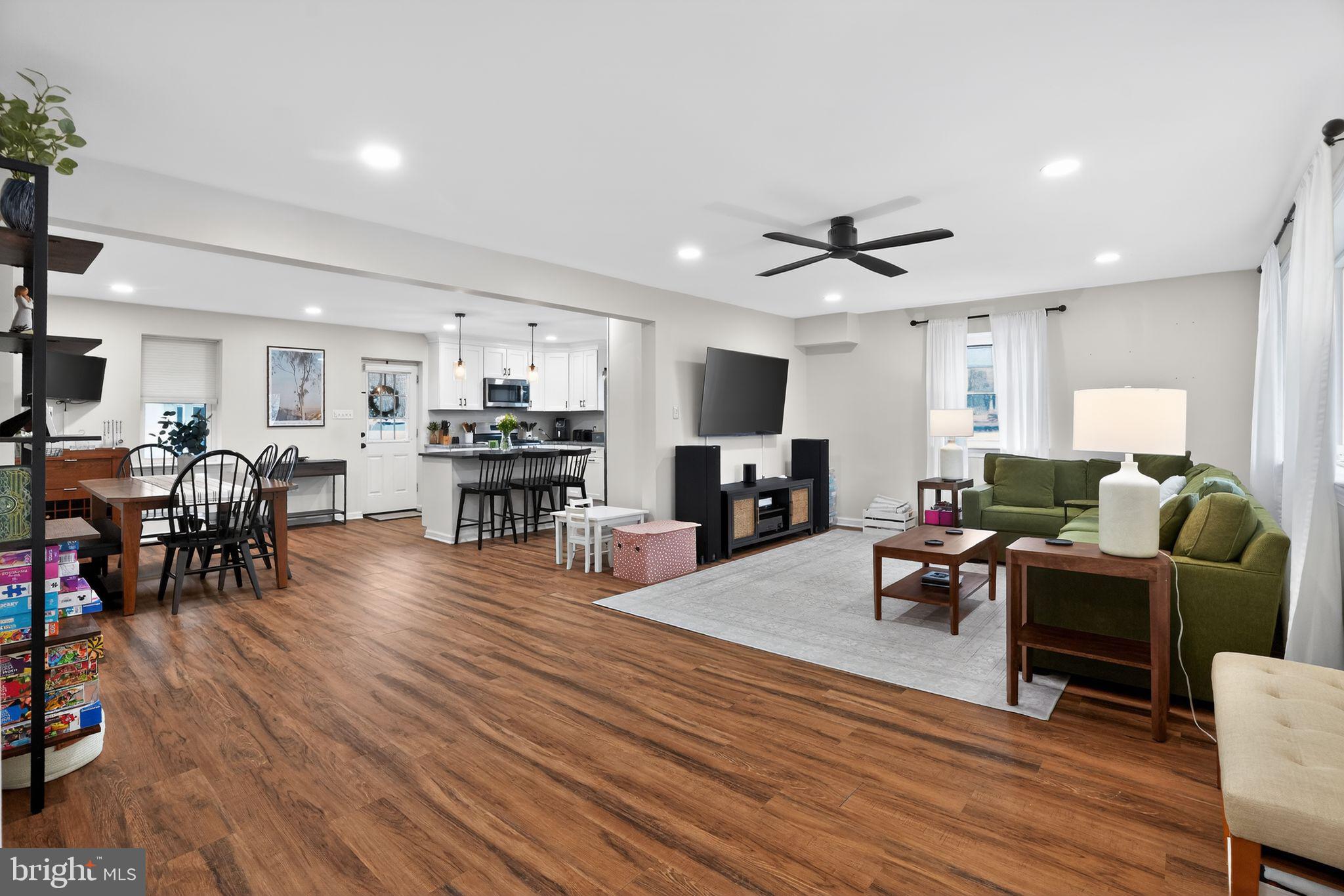 516 Church Road Norristown, PA 19403 - Photo 12 of 31 a living room with furniture and kitchen view