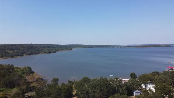 a view of lake and mountain