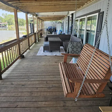 a view of outdoor space with seating space