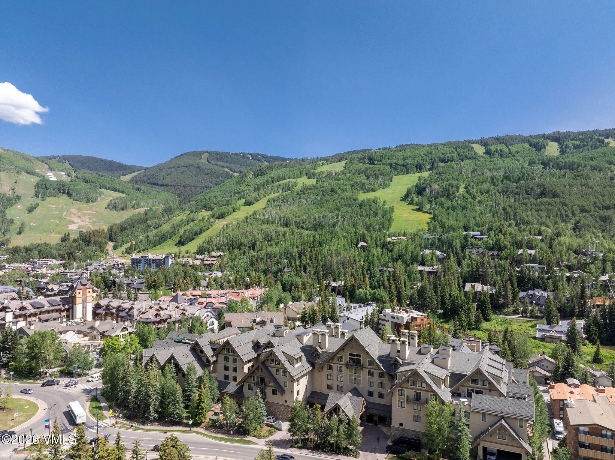1 Vail Road, Unit 5102J Vail, CO 81657 - Photo 15 of 26 a view of a city with green space