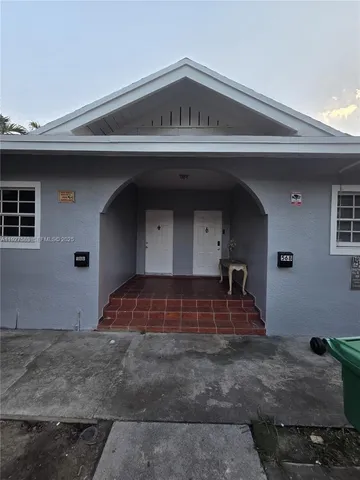 a front view of a house