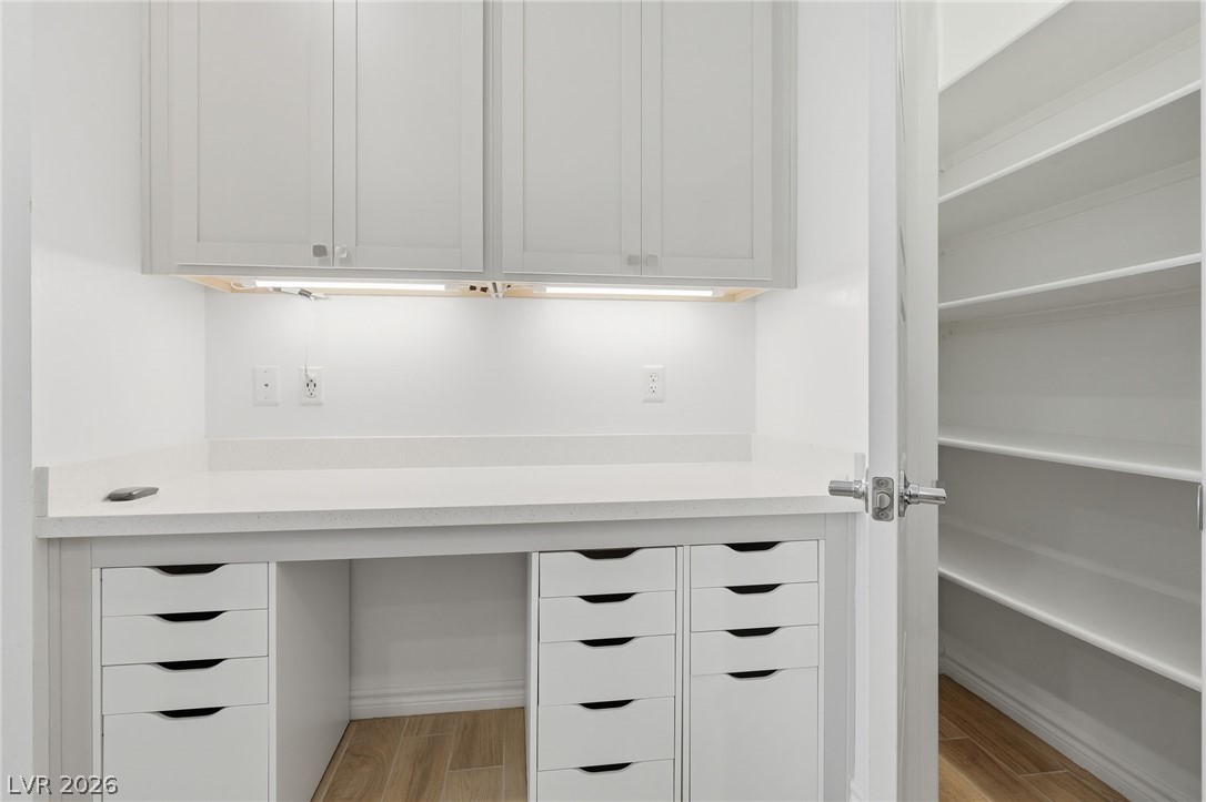 2555 Hampton Road, Unit 2208 Henderson, NV 89052 - Photo 12 of 45 Kitchen with desk area and pantry.