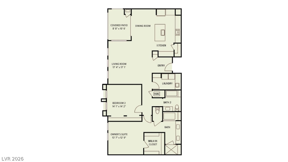 2555 Hampton Road, Unit 2208 Henderson, NV 89052 - Photo 45 of 45 Model Floorplan.