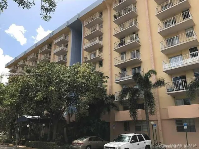 a front view of a building