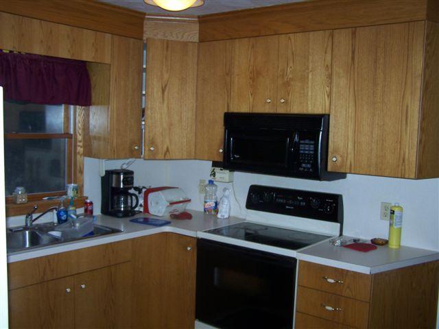 462 Leonard Farm Road Blue Ridge, VA 24064 - Photo 4 of 7 a kitchen with a stove and a microwave